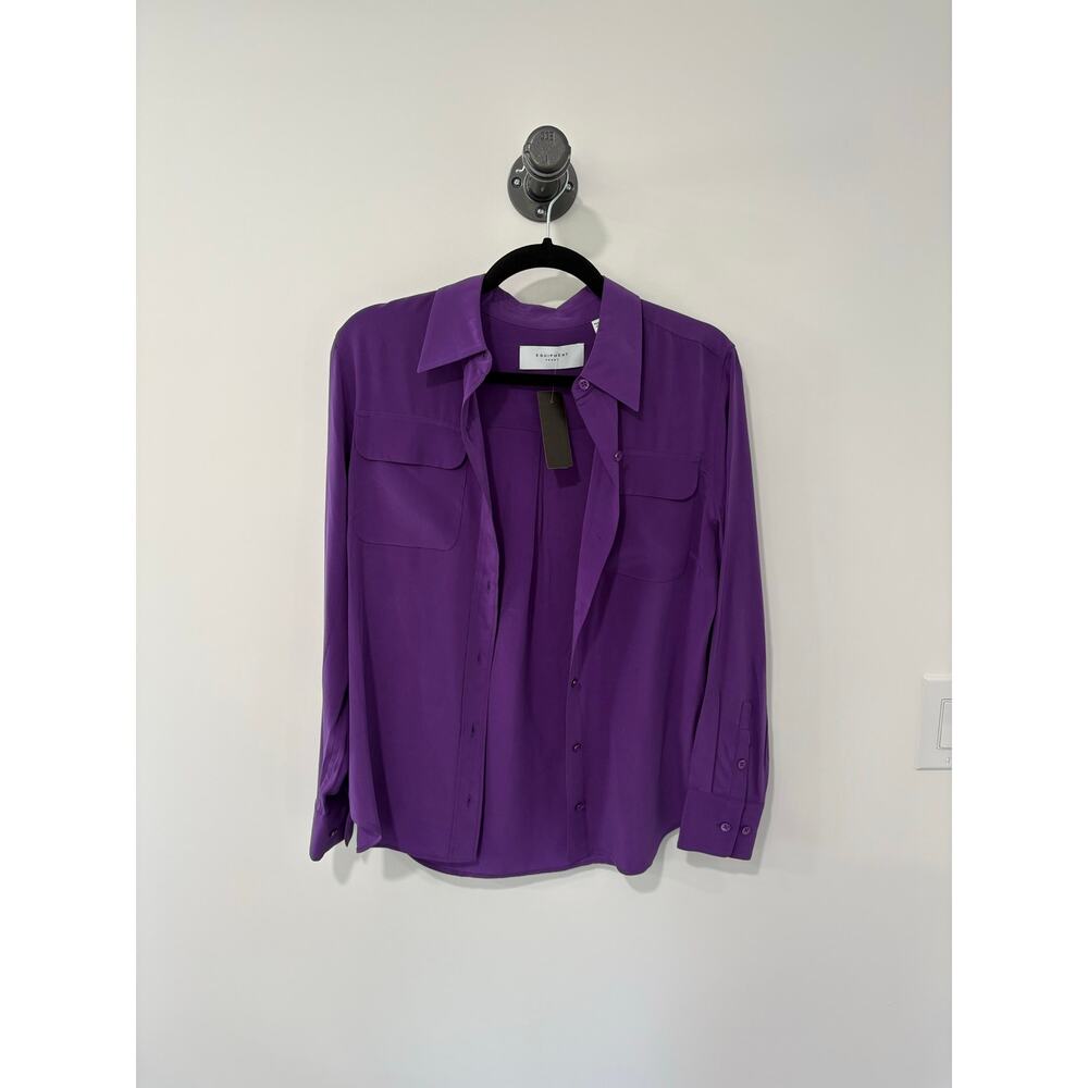Equipment Silk Button Down Blouse Size S
